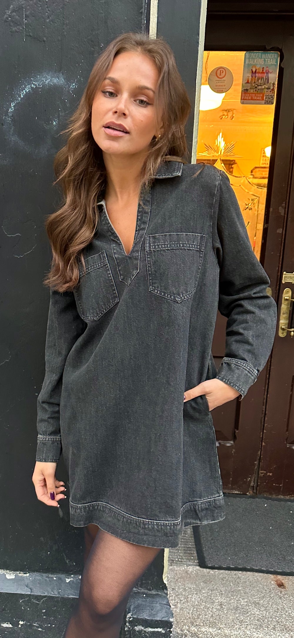 Black Denim Dress