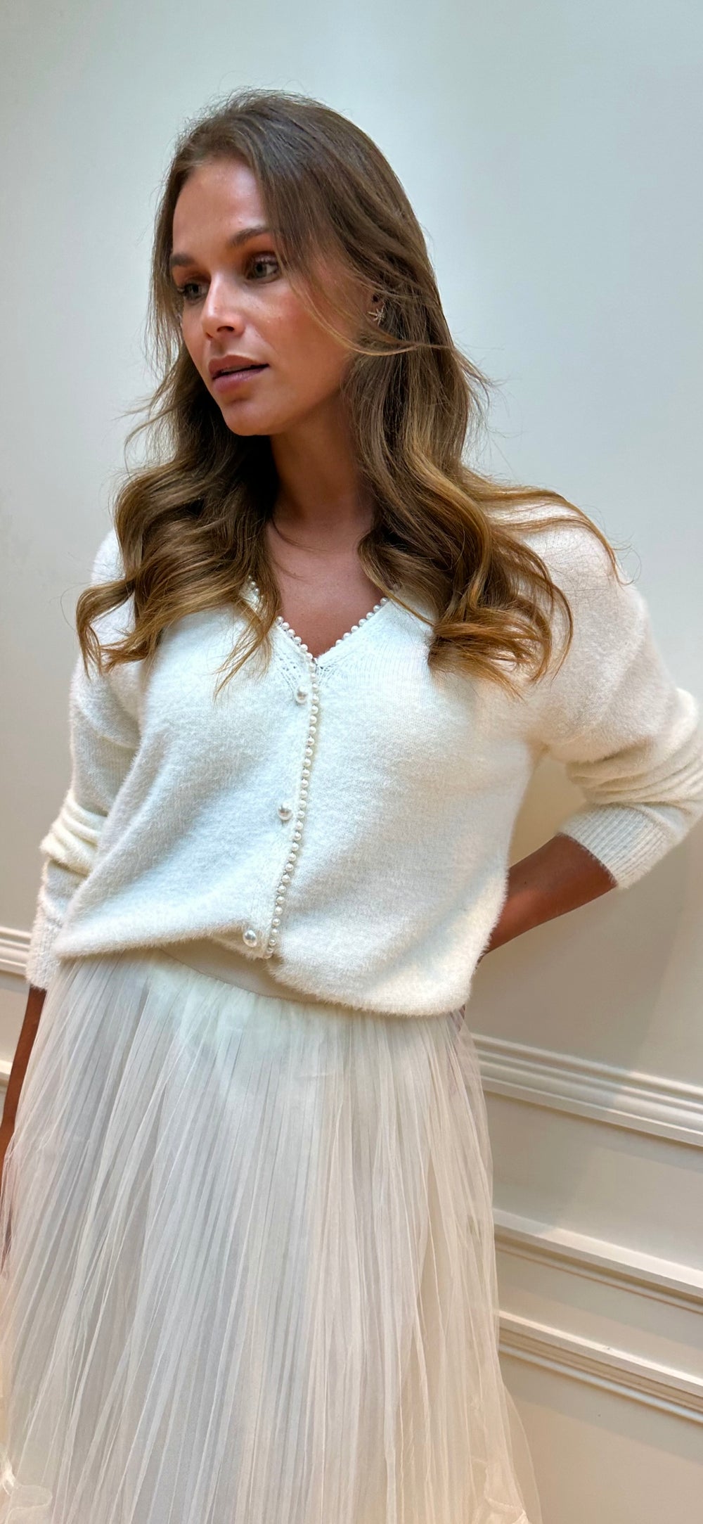 Ivory Pearl Cardi