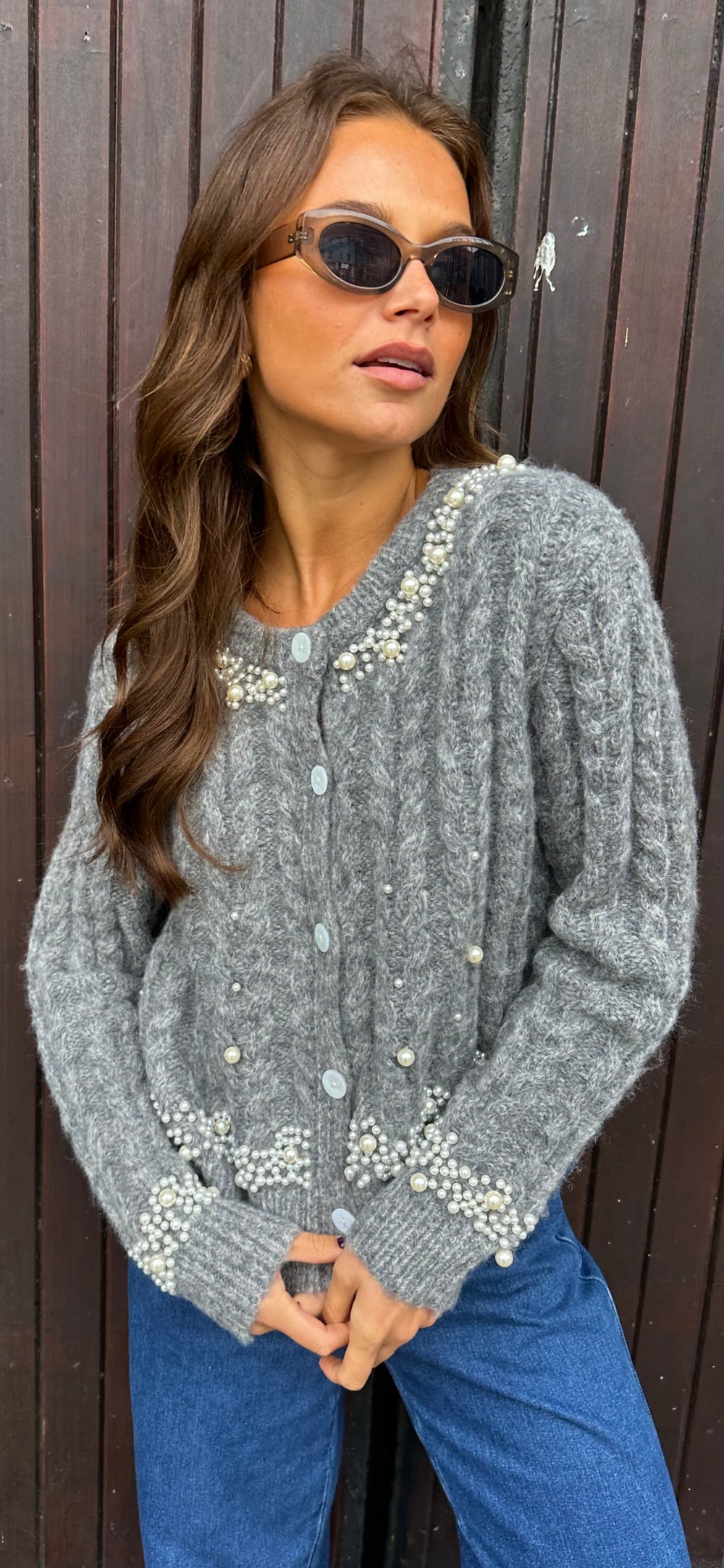 Grey Pearl Knit