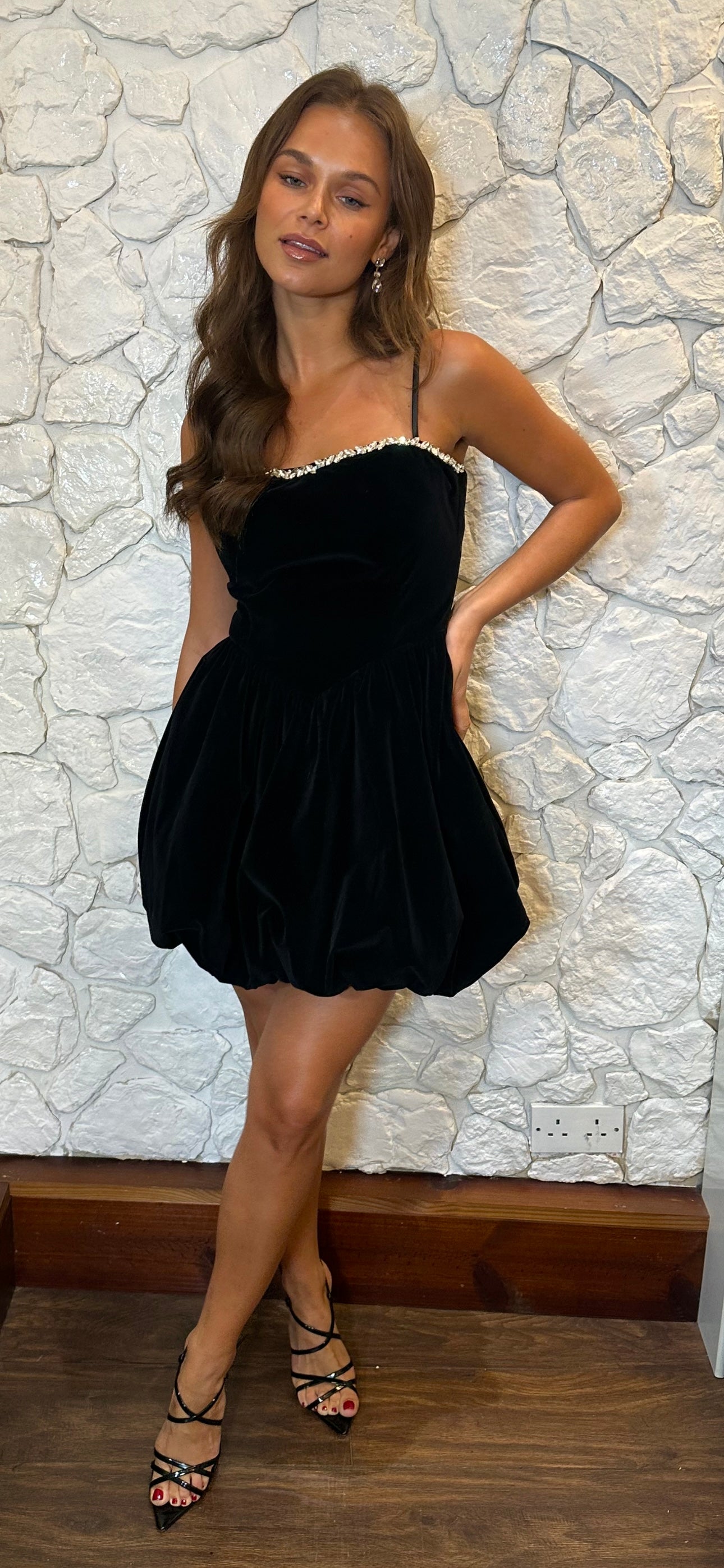 Velvet Puff Ball Dress