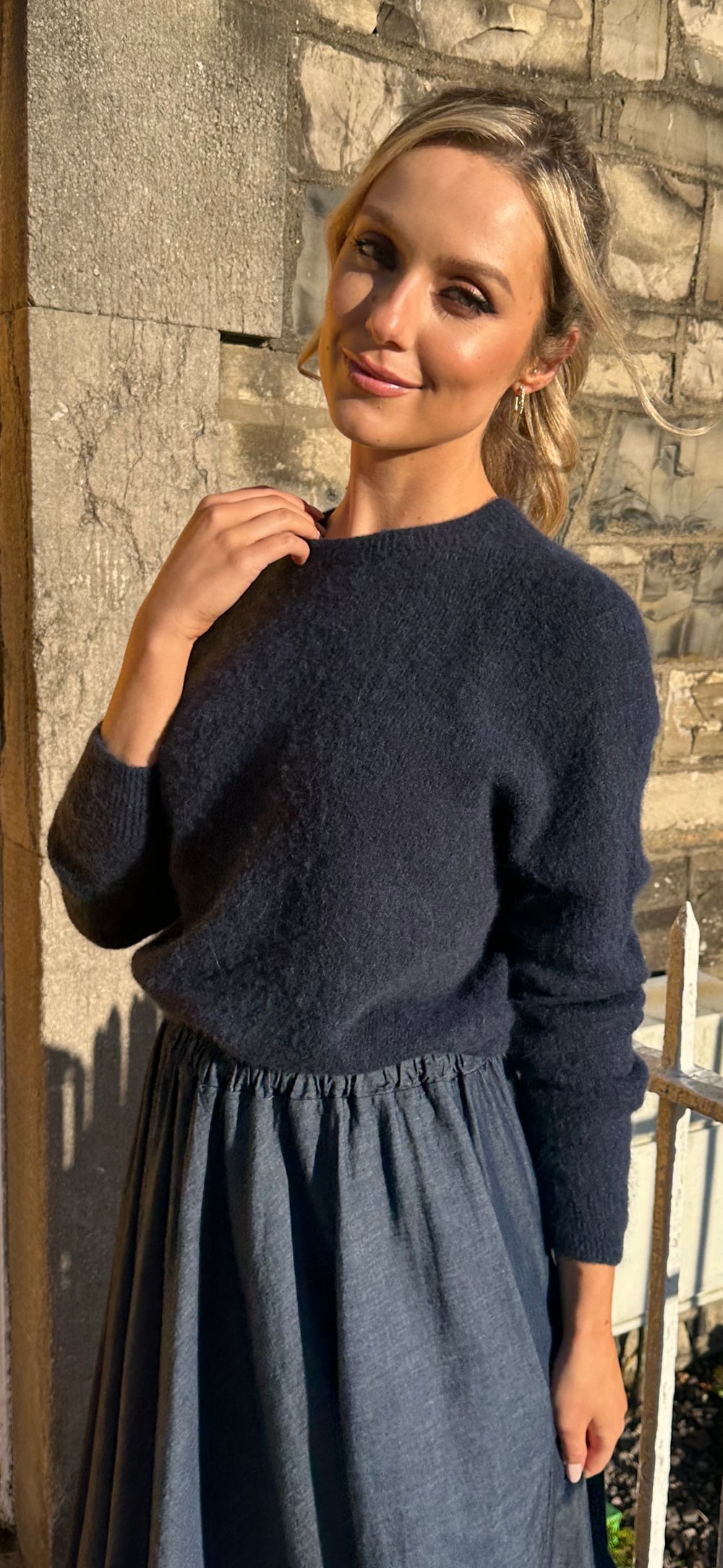 Navy Lou Knit