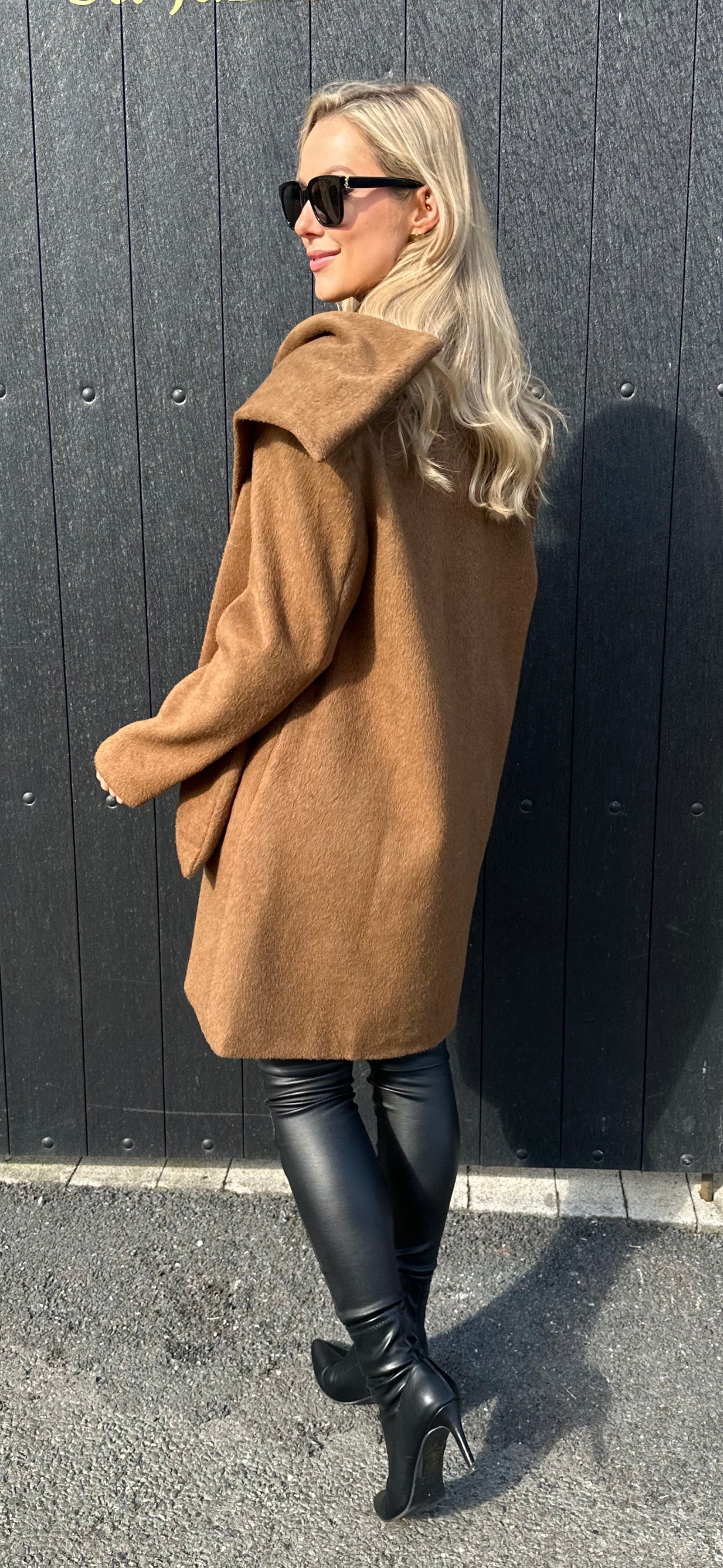 Brown Scarf Coat