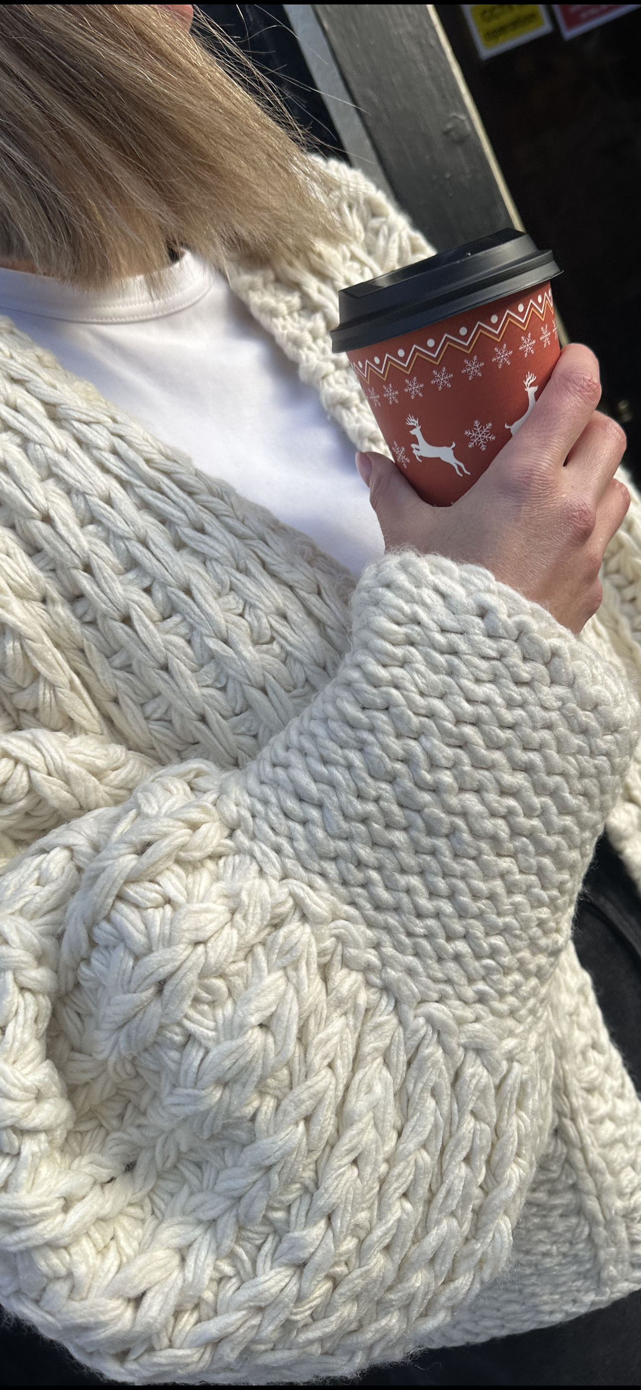 Cream Hand Knit