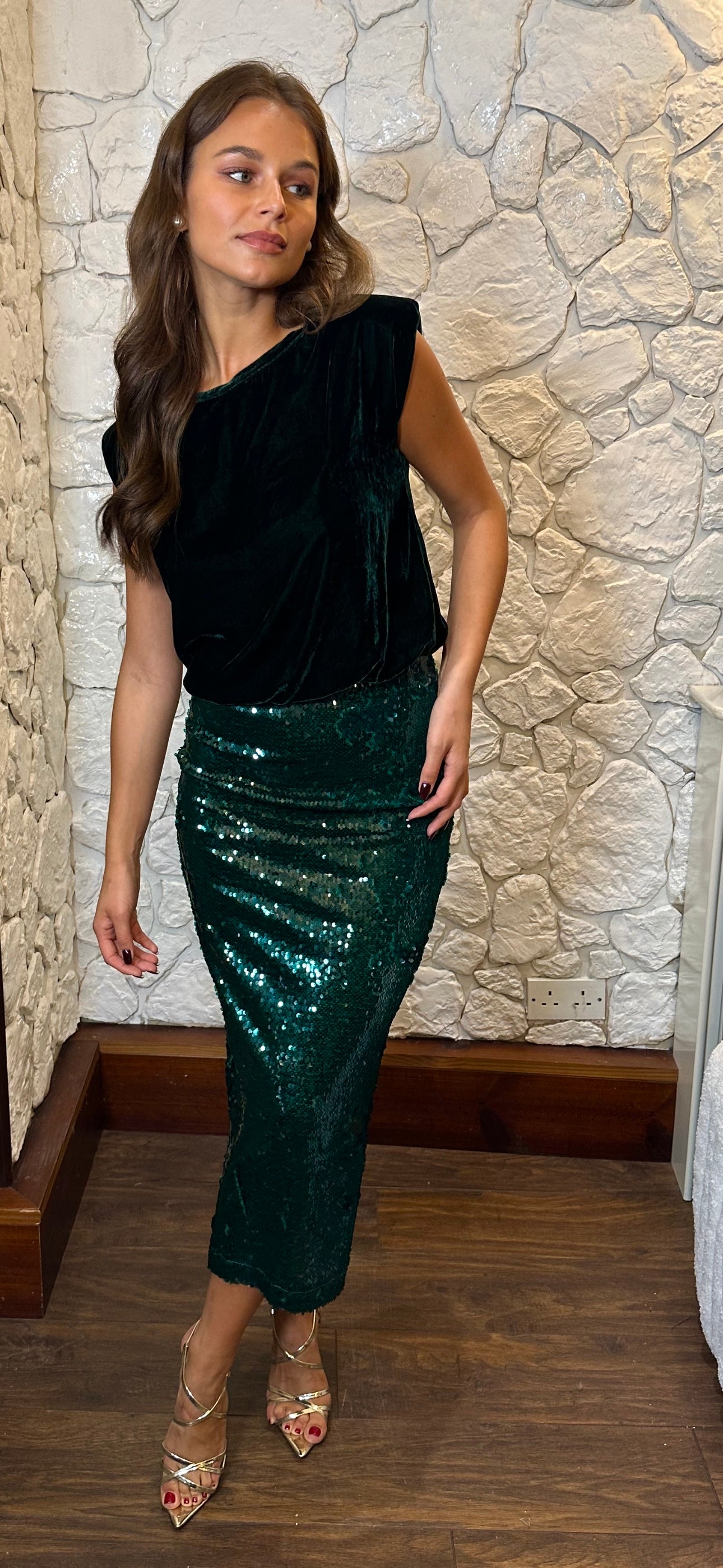 Alpine Sequin Midi