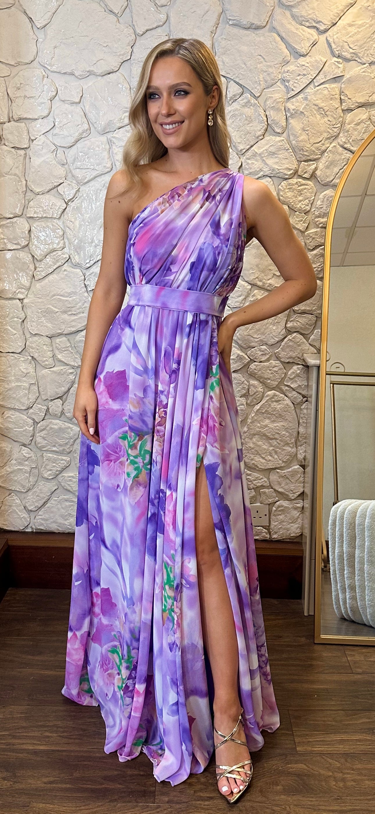Lilac Floral Dress