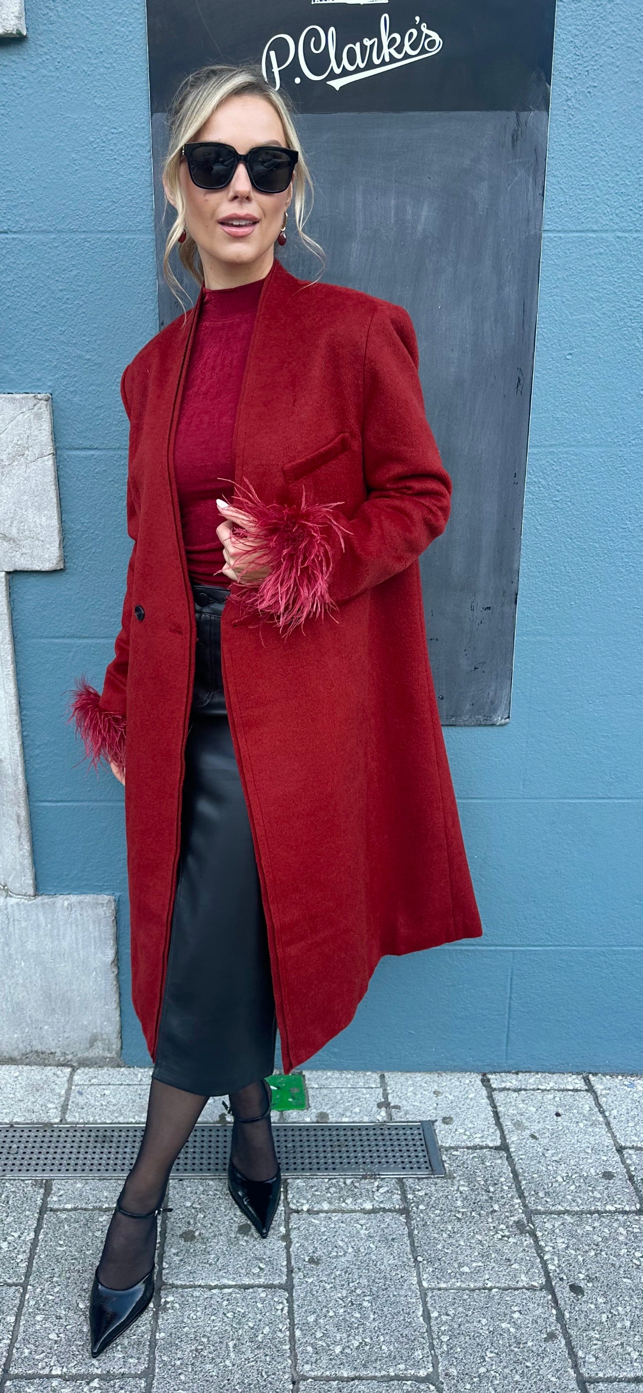 Burgundy Coat