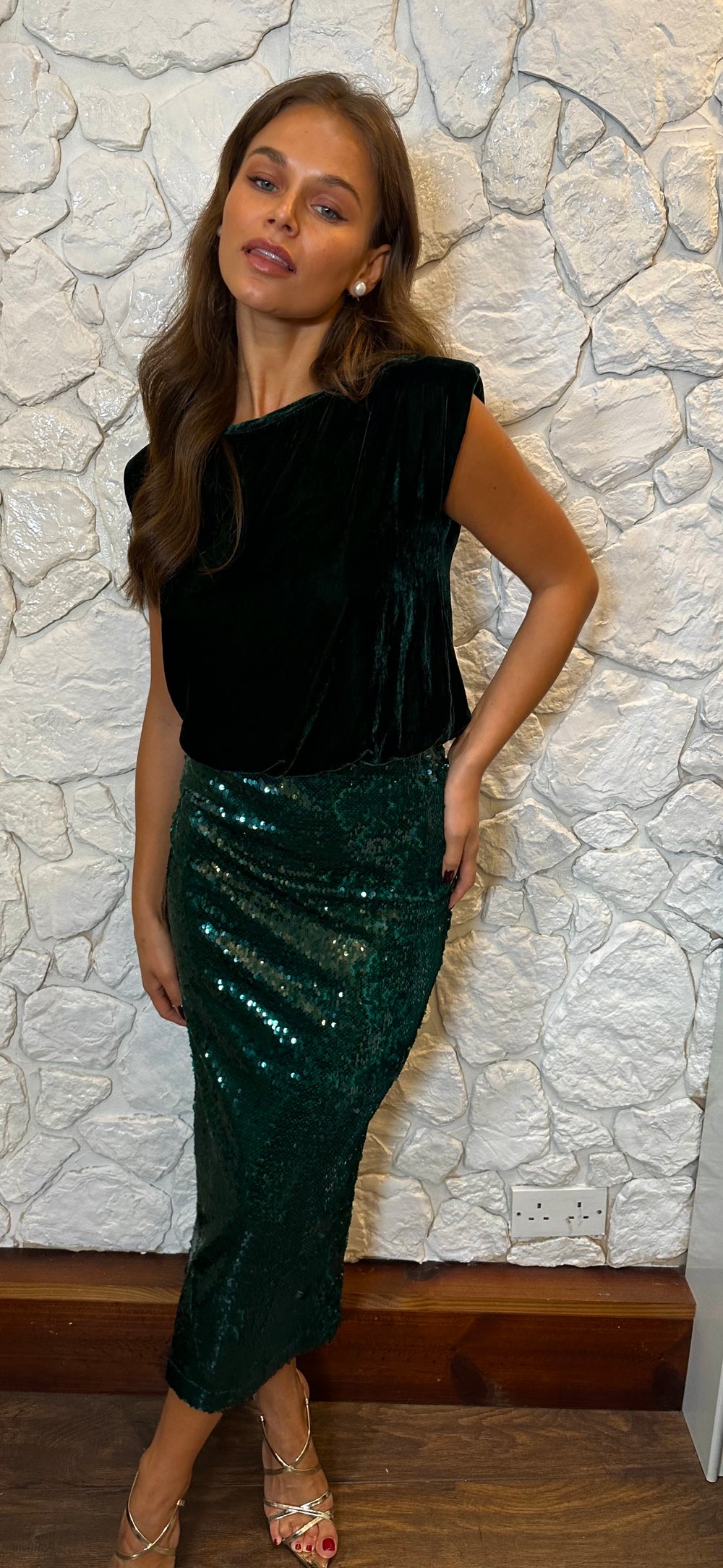 Alpine Sequin Midi