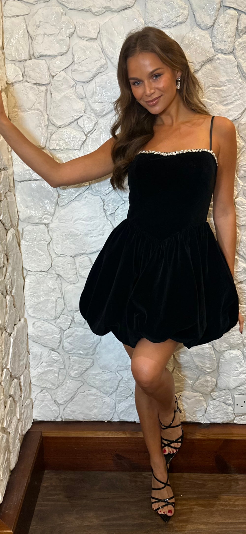 Velvet Puff Ball Dress