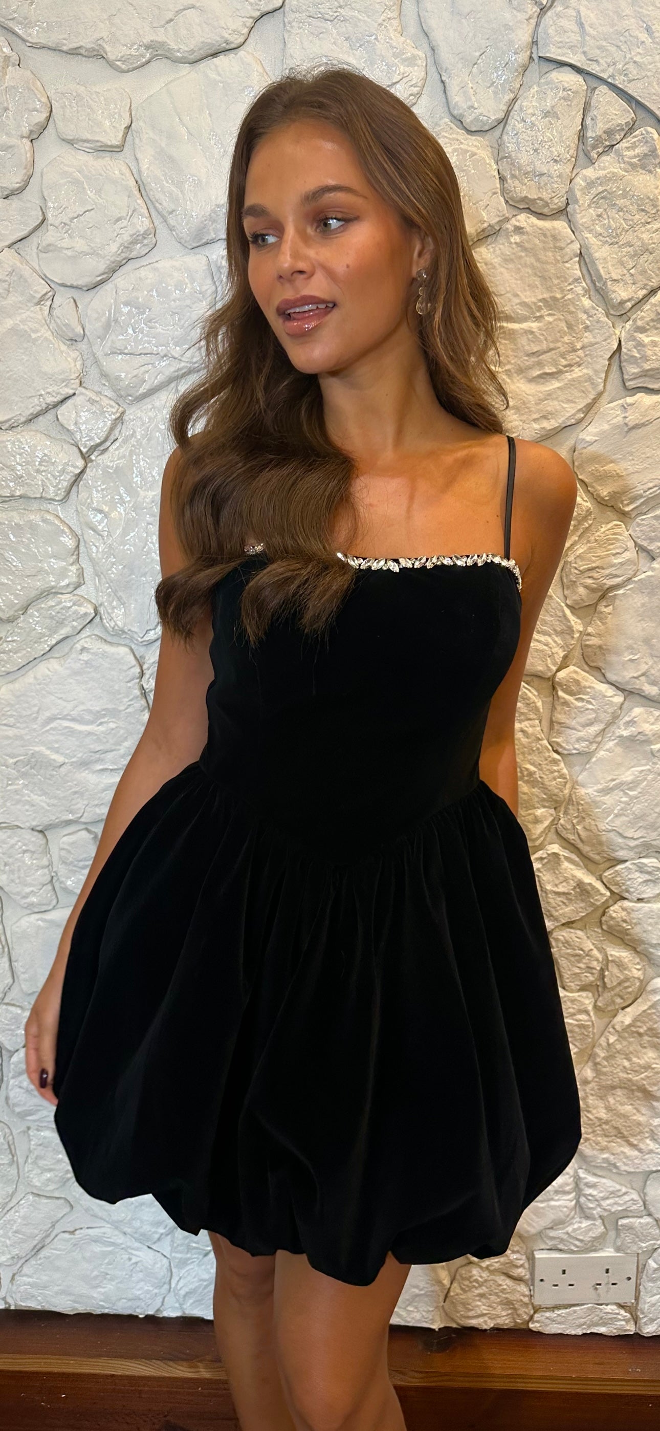 Velvet Puff Ball Dress