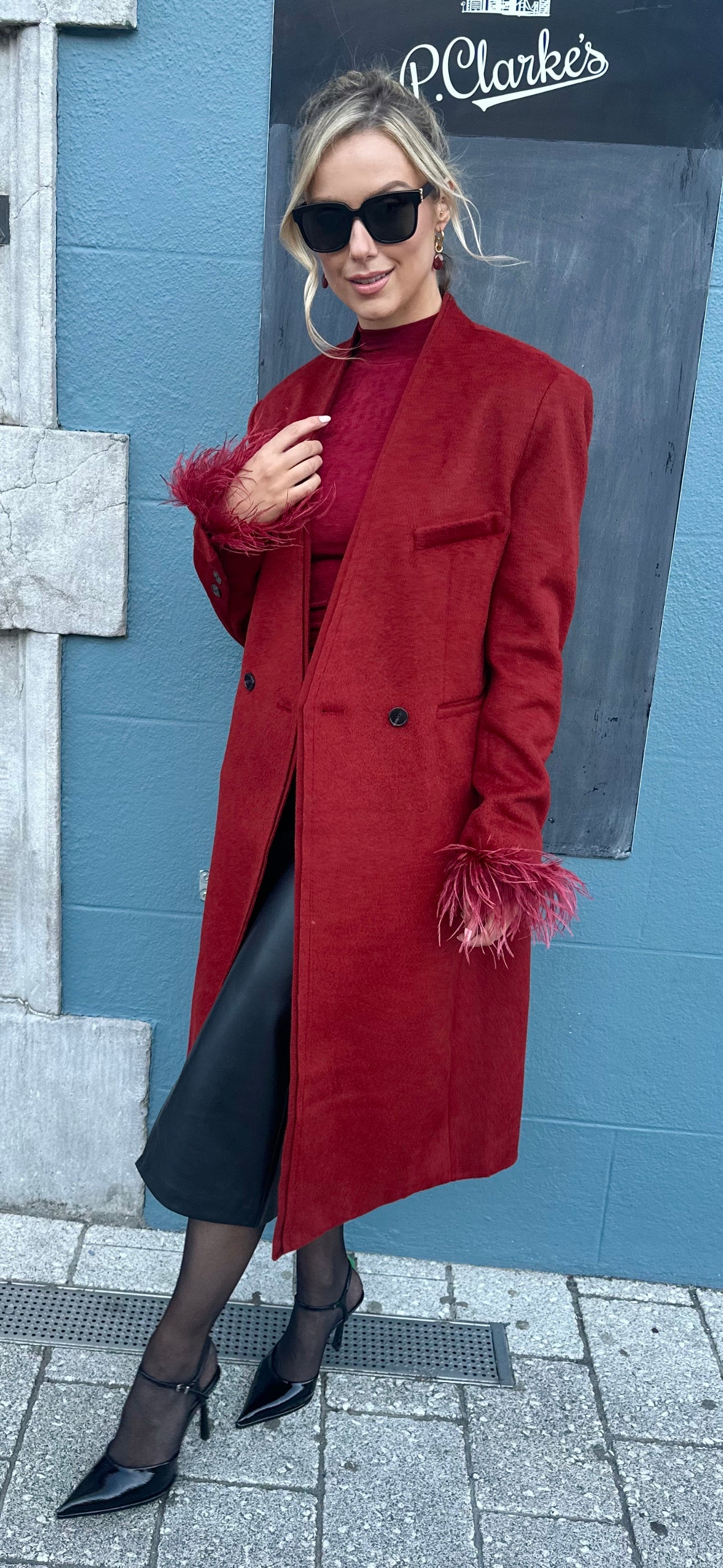 Burgundy Coat