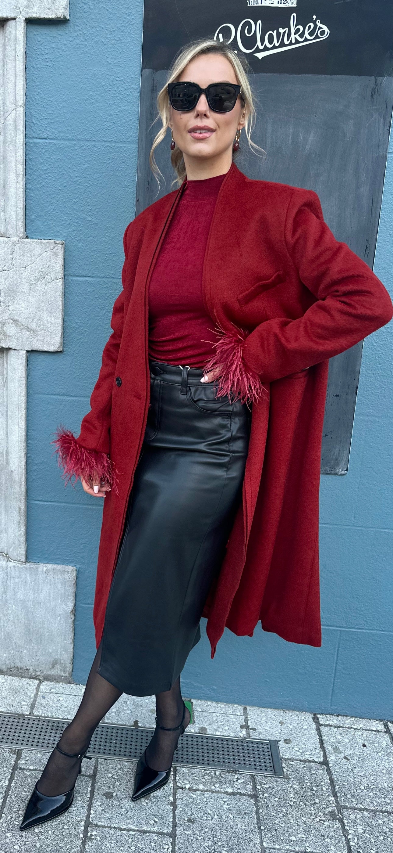 Burgundy Coat