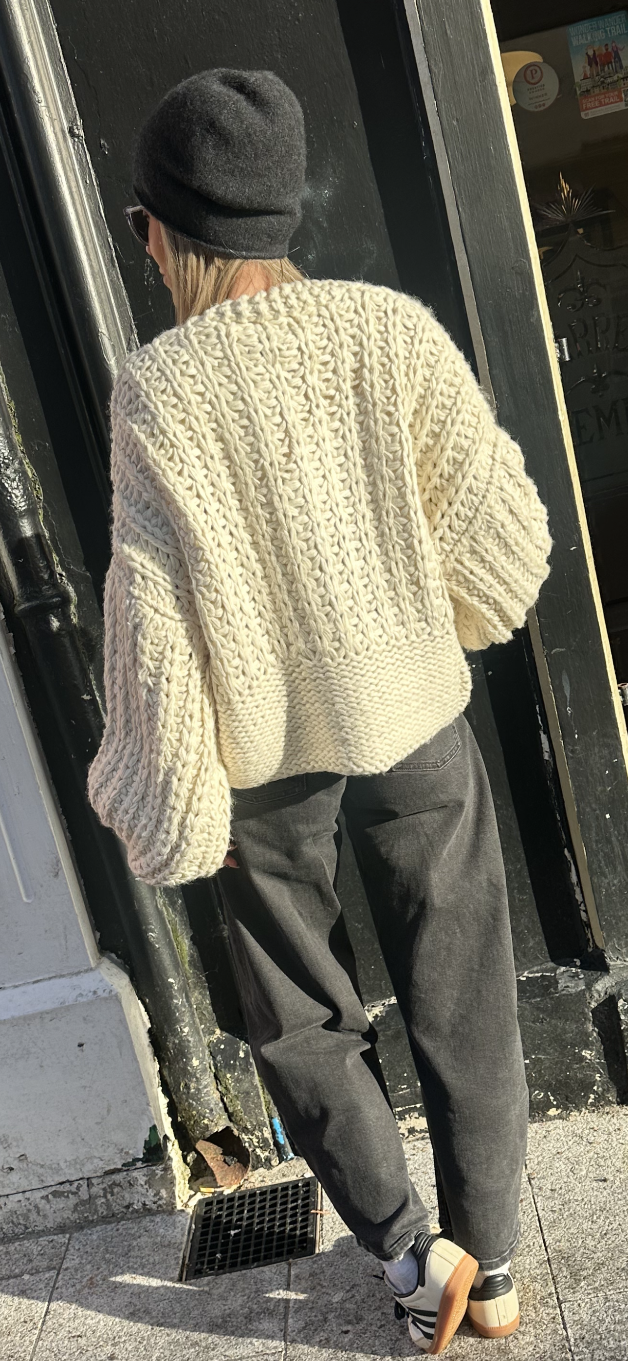 Cream Hand Knit