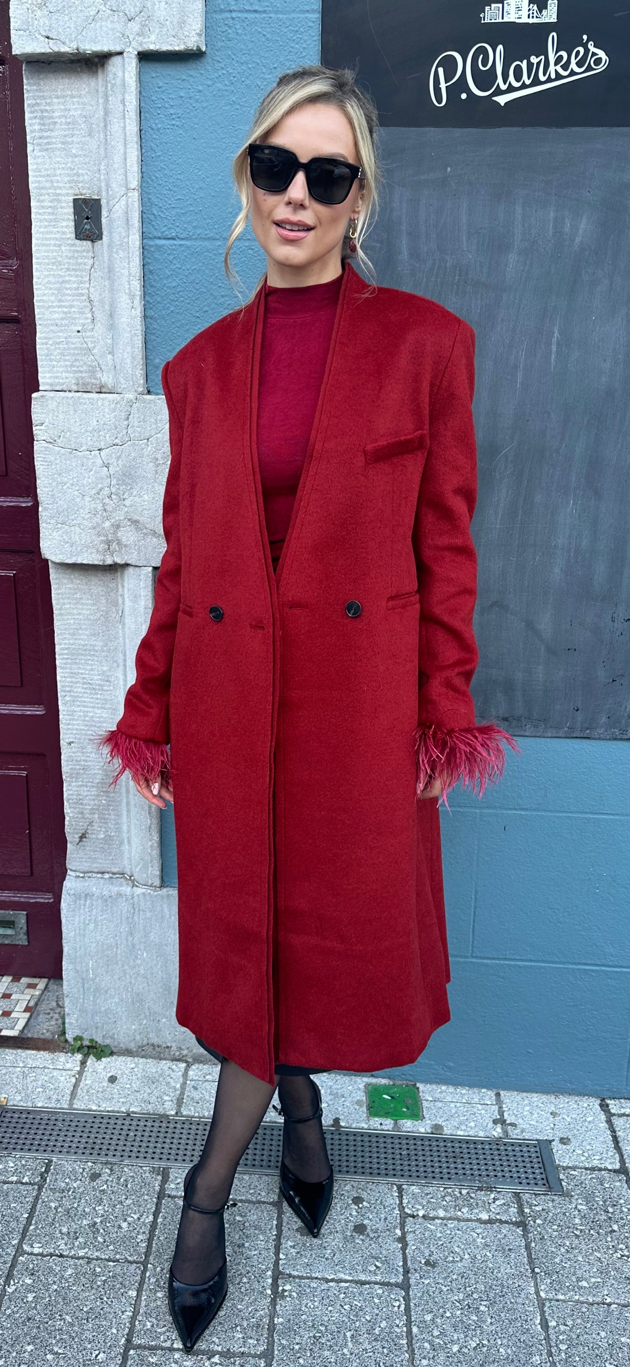 Burgundy Coat