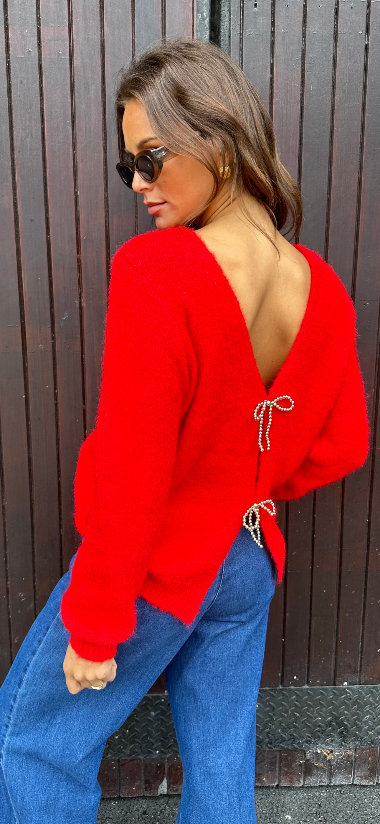 Red Bead Knit