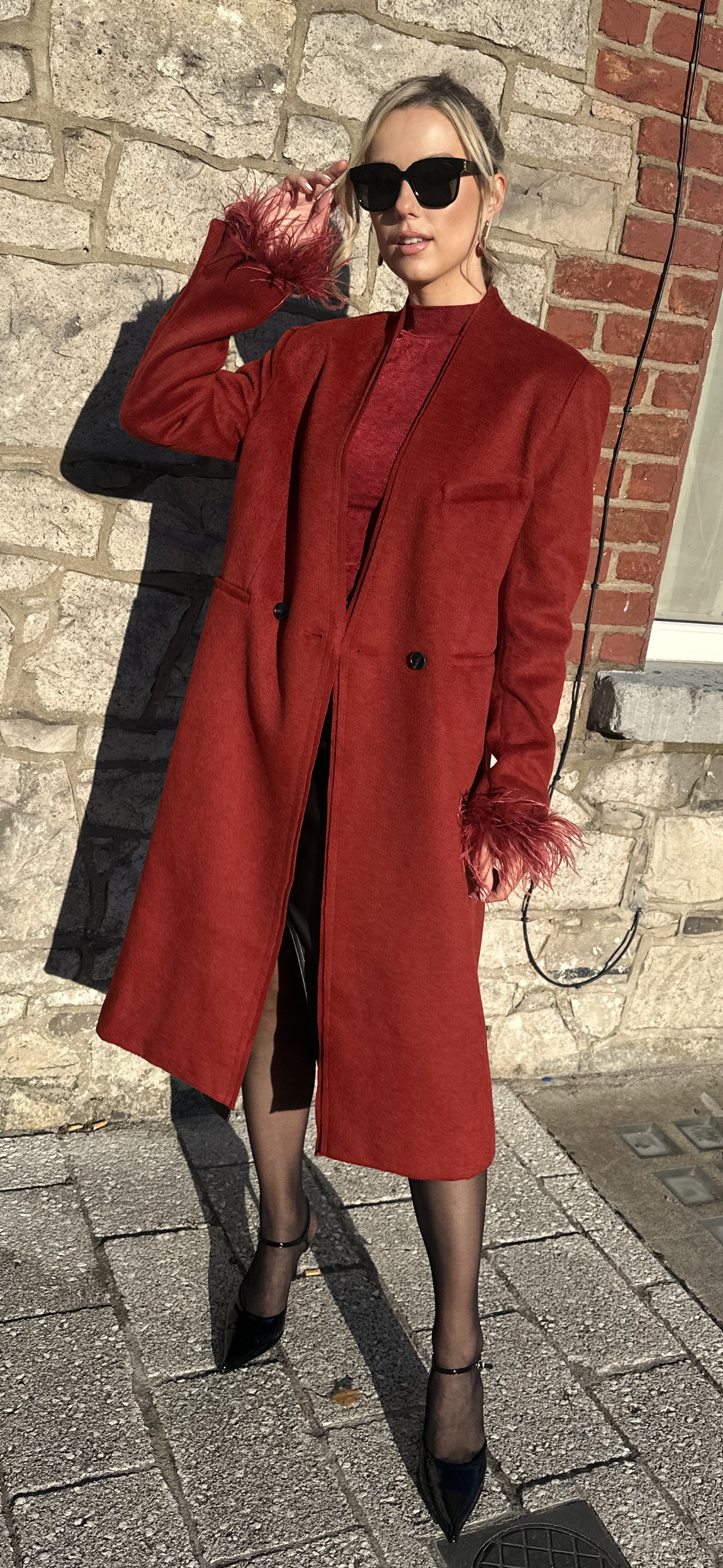 Burgundy Coat