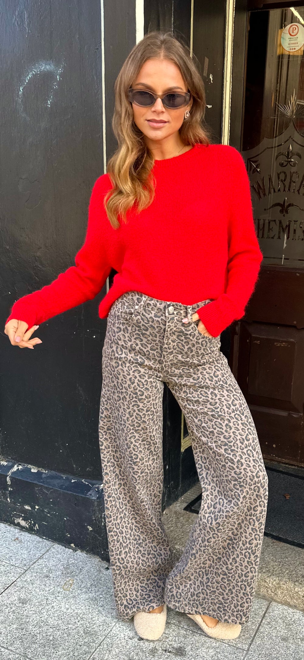 Stretch Leopard Pants