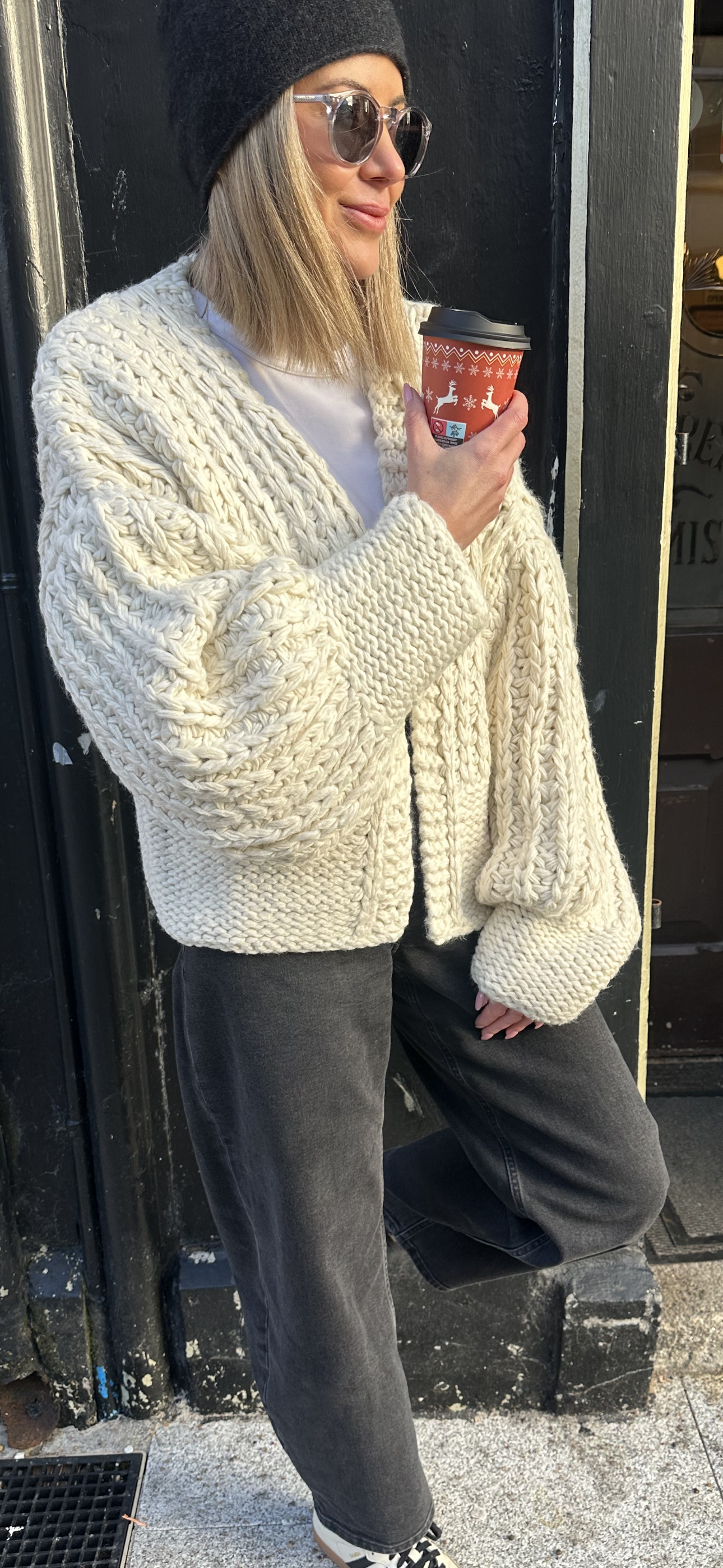 Cream Hand Knit