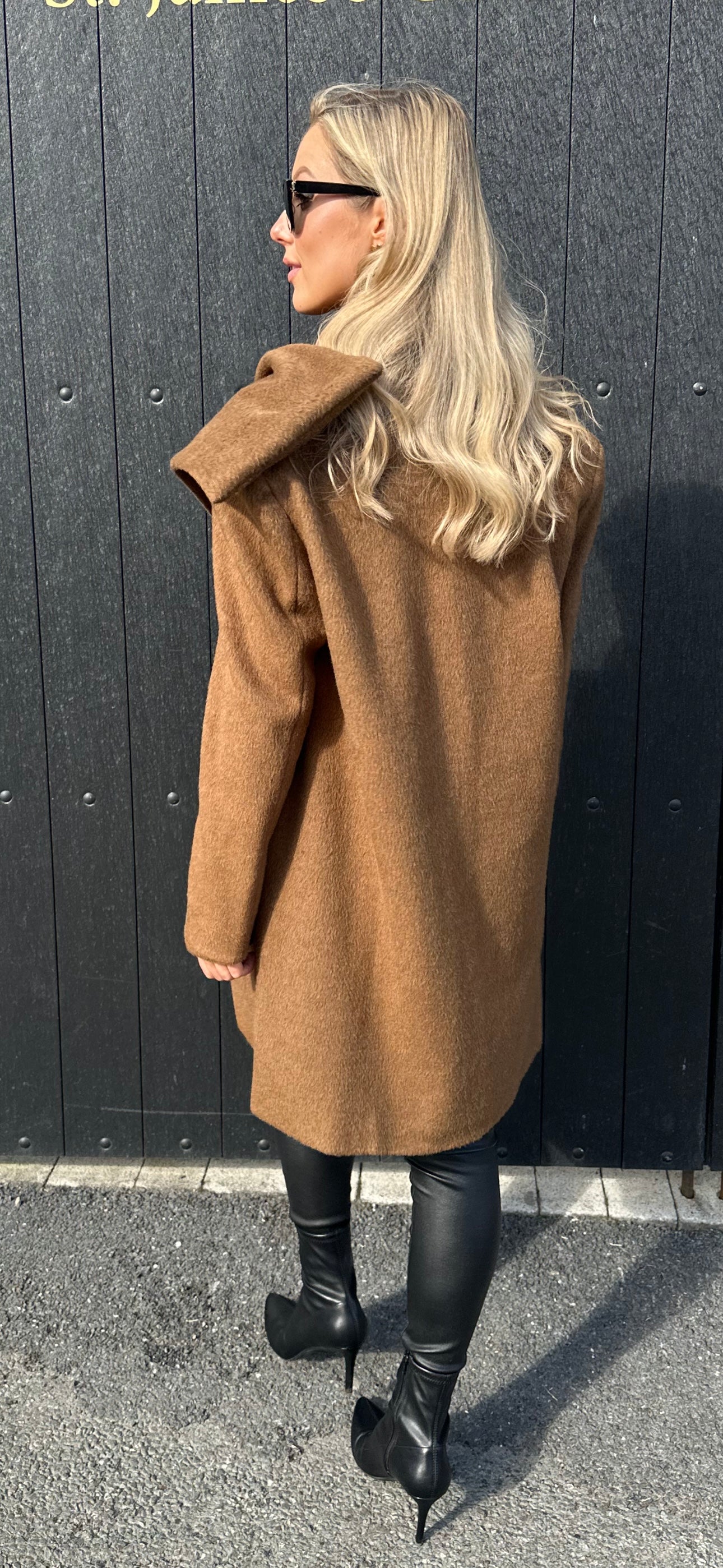 Brown Scarf Coat