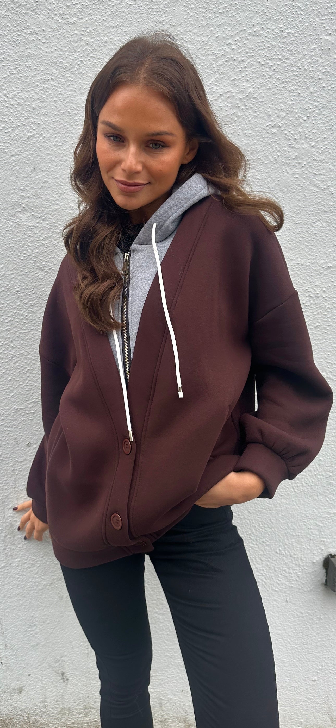 Brown Hood Jacket