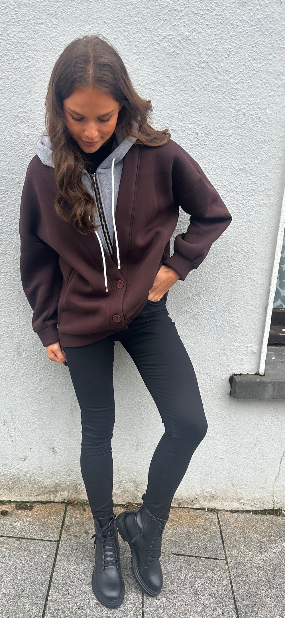 Brown Hood Jacket