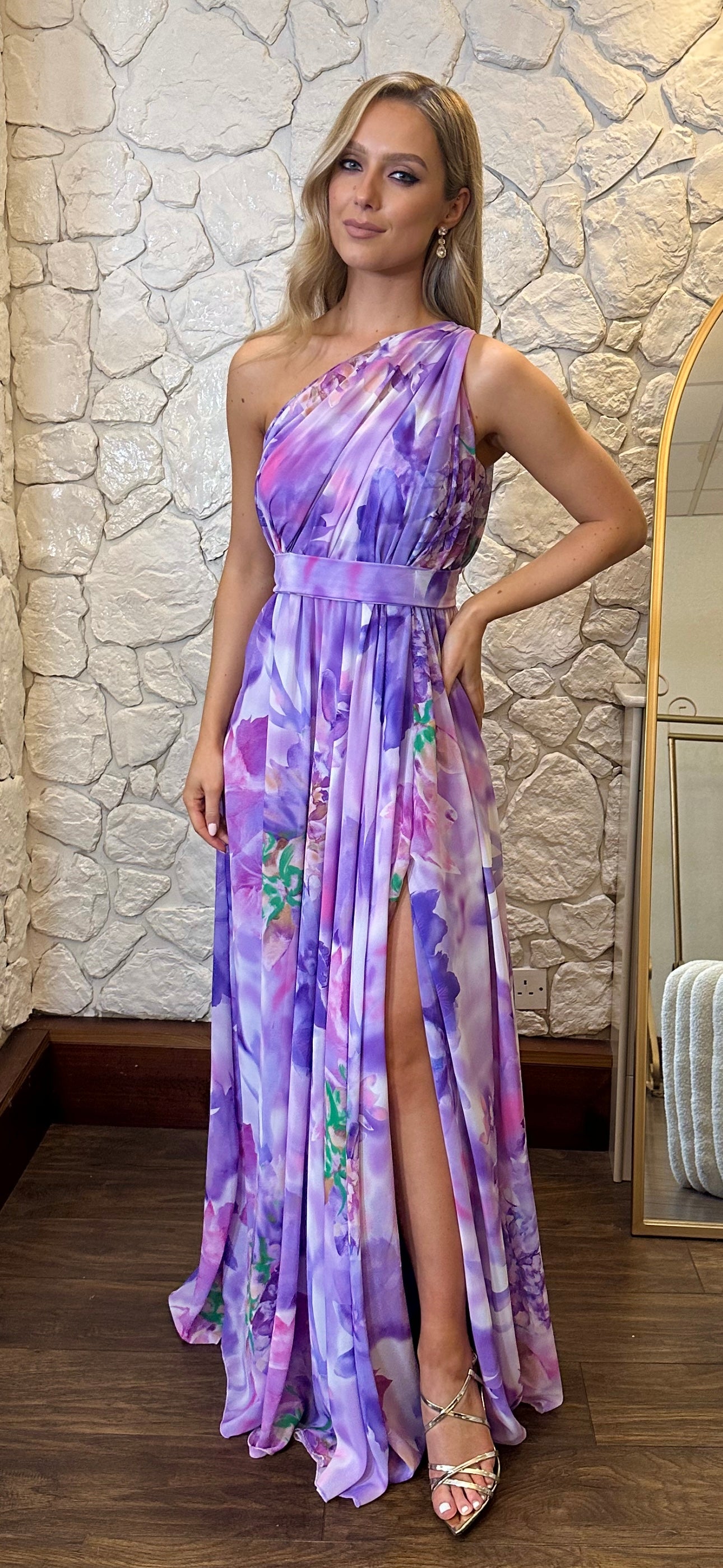 Lilac Floral Dress
