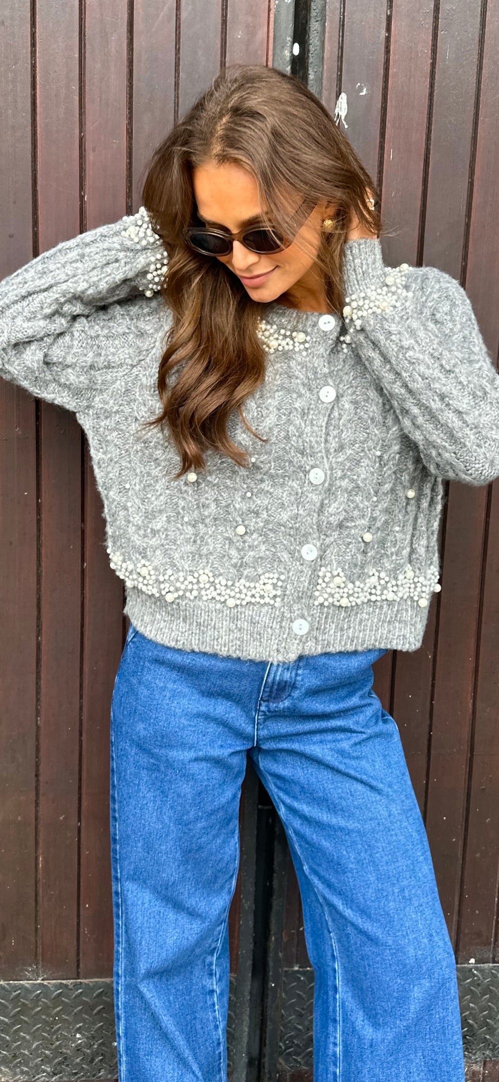 Grey Pearl Knit