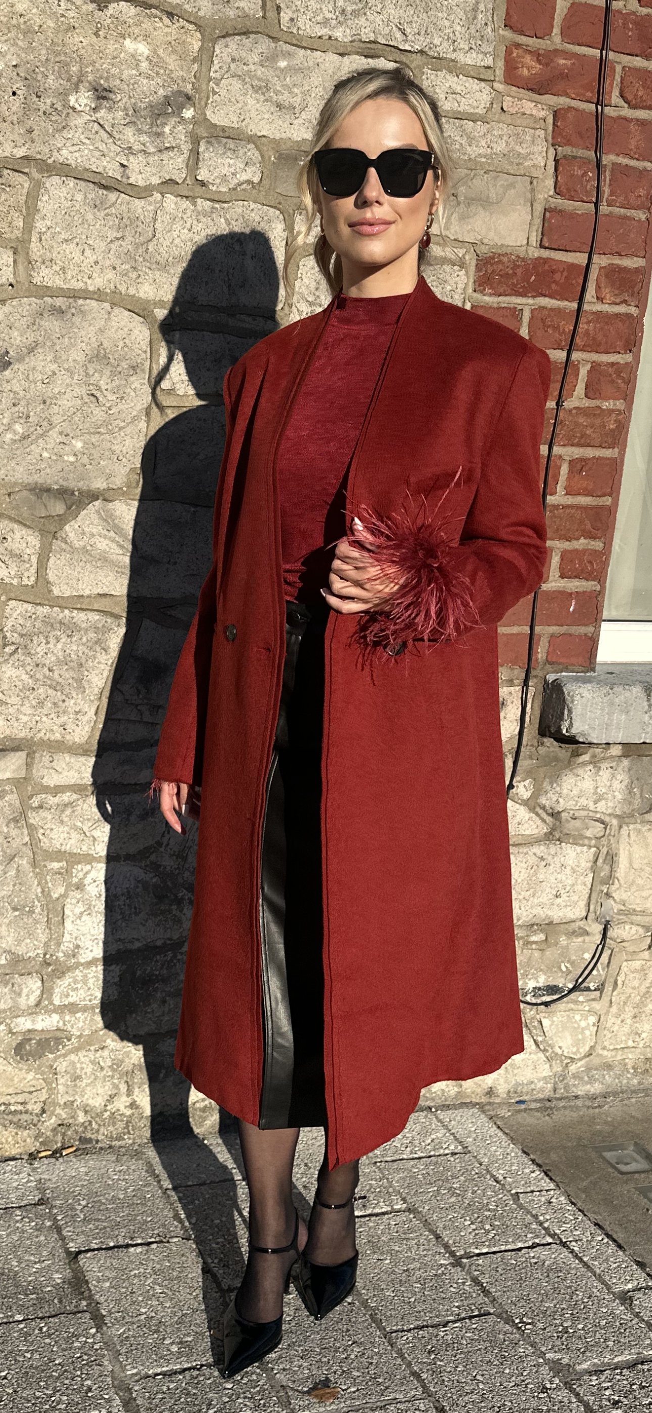 Burgundy Coat