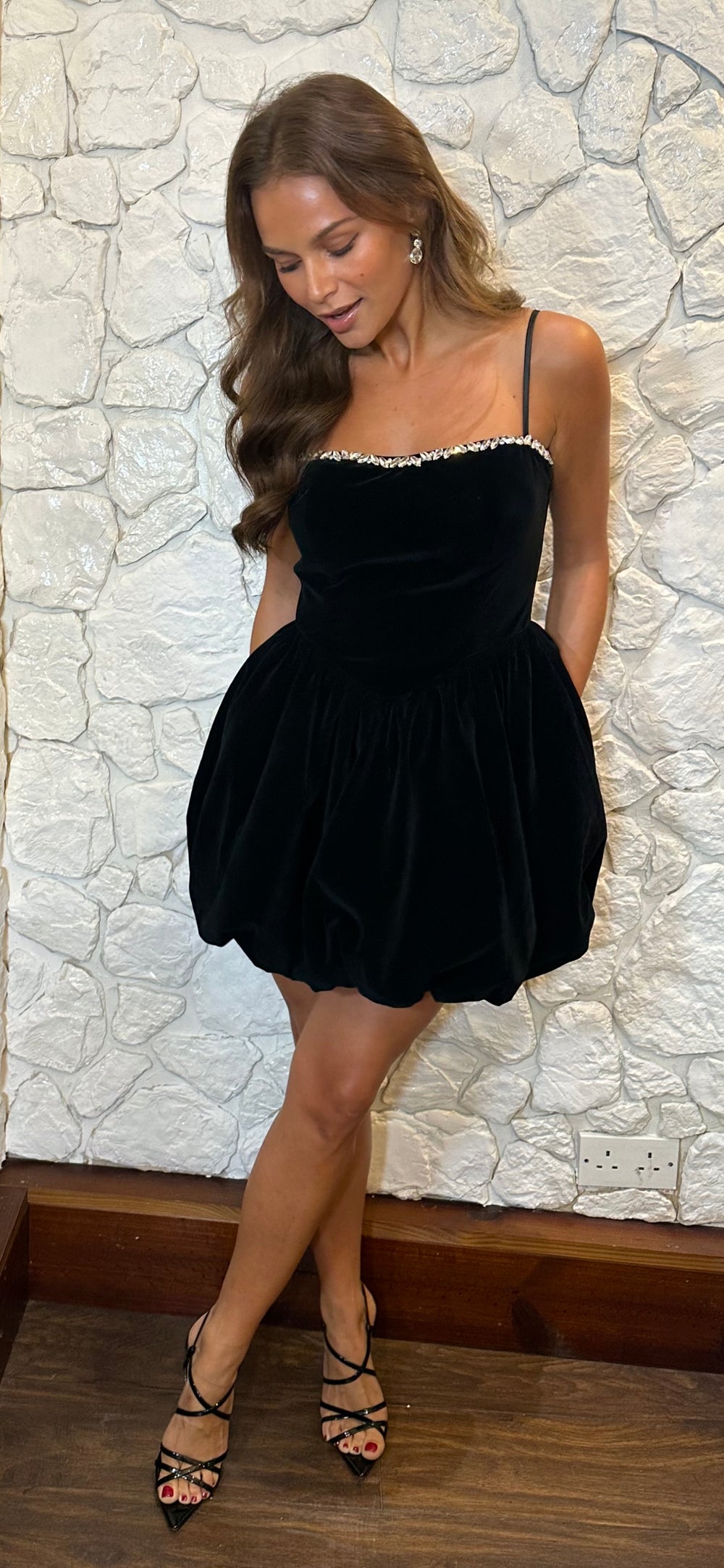 Velvet Puff Ball Dress